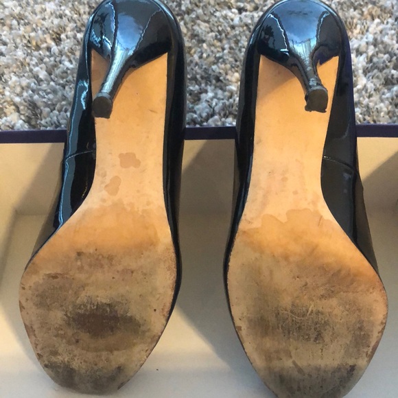 COPY - Stuart Weitzman Black patent peep toe size… - Picture 3 of 7